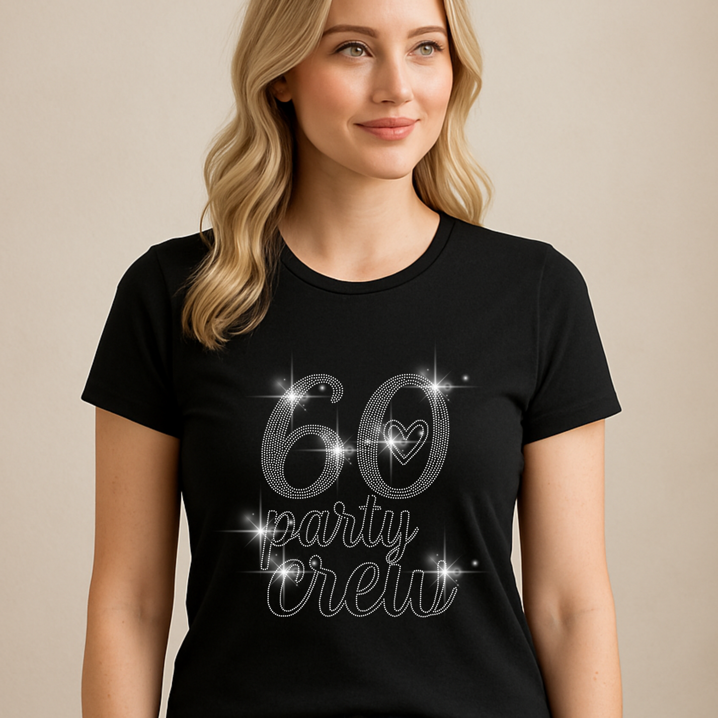 Birthday Rhinestone T-Shirt – 50 & Fabulous | Sparkly Birthday Shirt for Women | Milestone Birthday Tee | Chapter 50 Shirt | Vintage 1975 Shirt