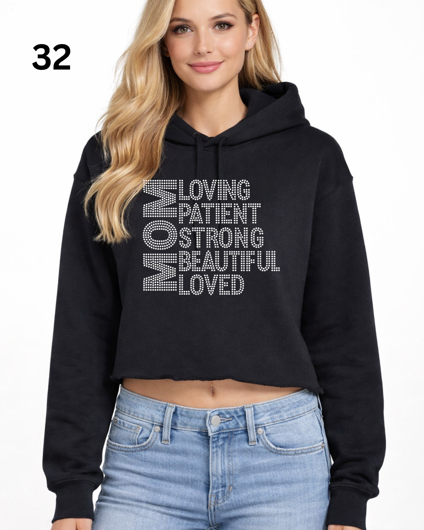 Cheer Mom Rhinestone Shirt – Sparkle Spirit Wear (Transfer or Black Apparel)