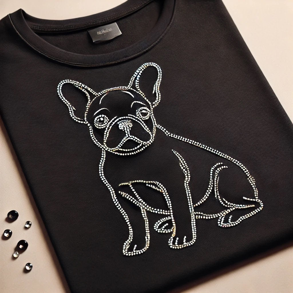 Premium Rhinestone Dog Breed T-Shirts – Sparkling Custom Designs for Dog Lovers Golden Retriever, Labrador, French Bulldog, Poodle & More