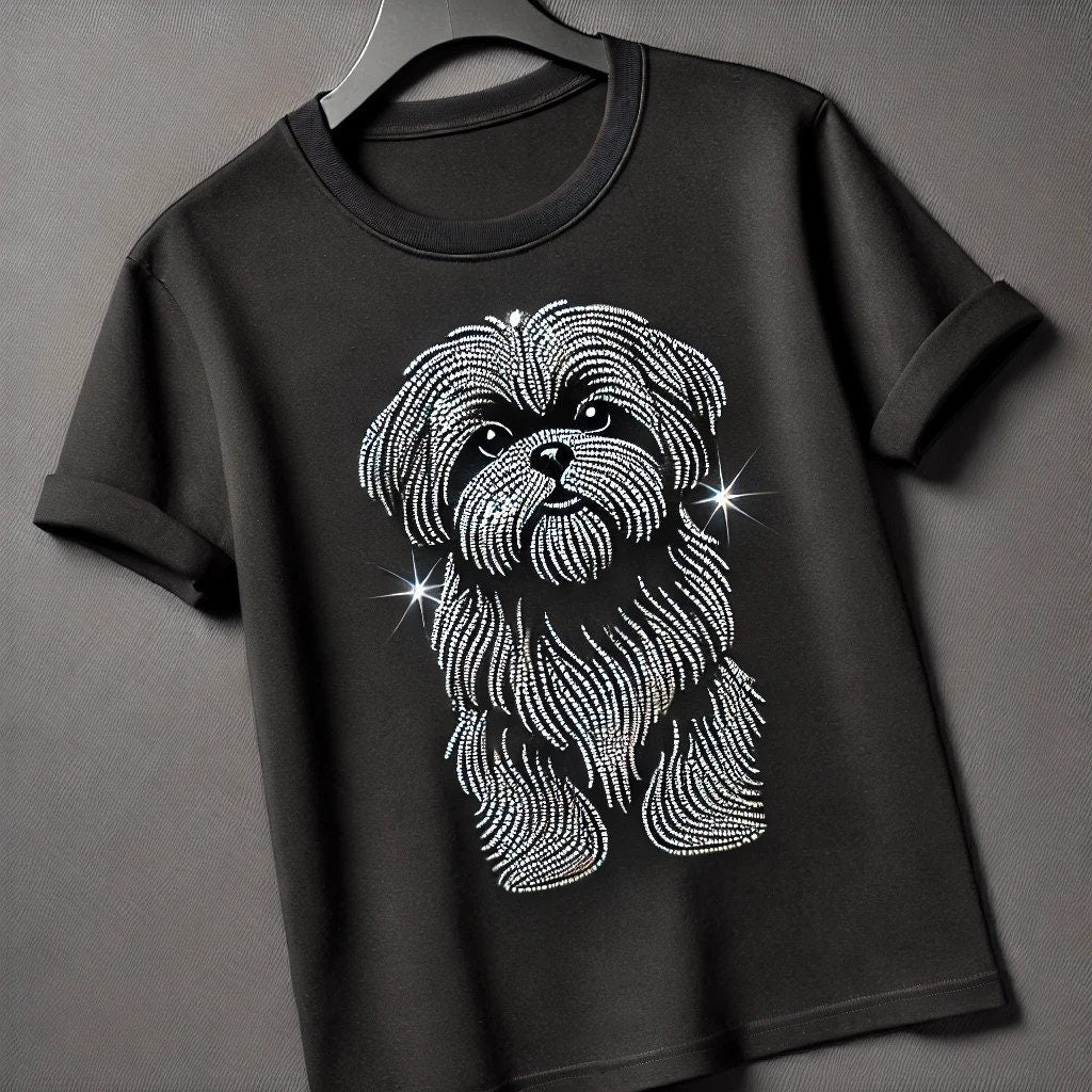 Premium Rhinestone Dog Breed T-Shirts – Sparkling Custom Designs for Dog Lovers Golden Retriever, Labrador, French Bulldog, Poodle & More
