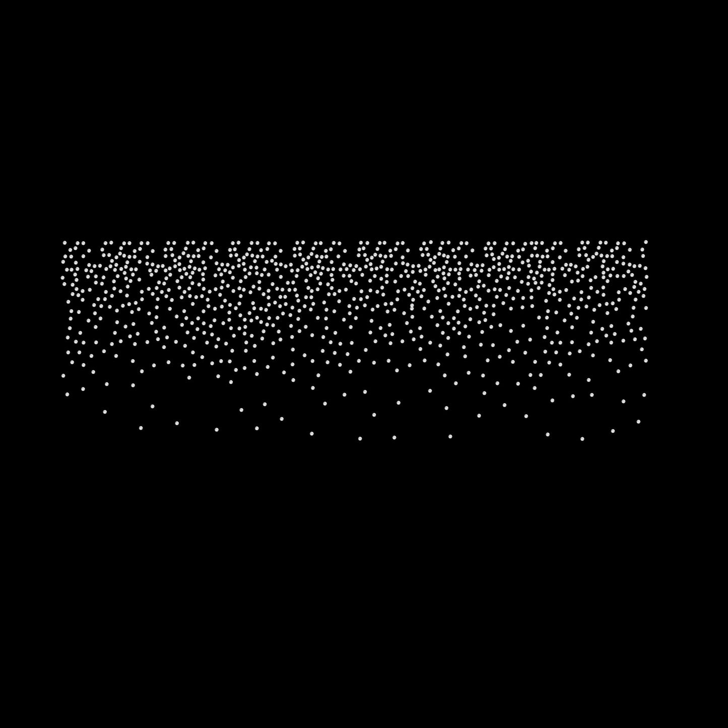Rhinestone Scatter Iron-On Transfer – 11.7" x 4" Bling Fade Crystal Hotfix Patch – SS6 Rhinestone Template for Shirts, Jackets, Crafts