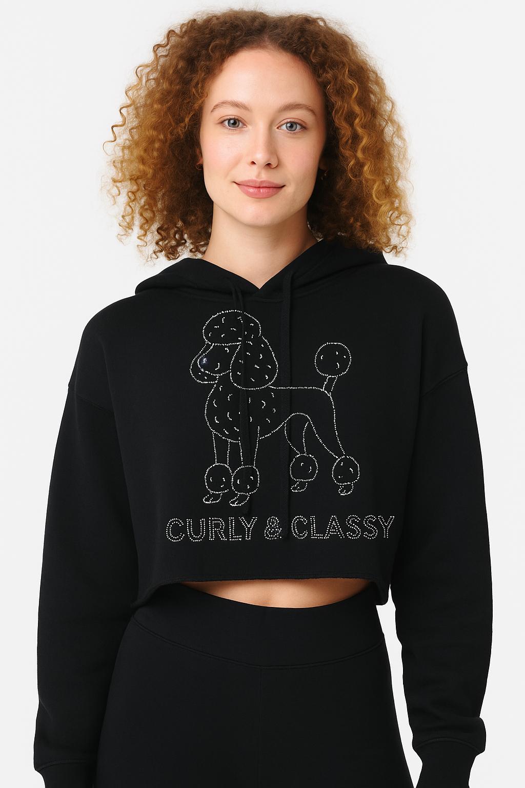 Custom Rhinestone Dog Hoodie or T-Shirt Sparkly Pet Lover Apparel Poodle, Yorkie, Retriever, Schnauzer More Women’s Crop Hoodie Men’s Tee
