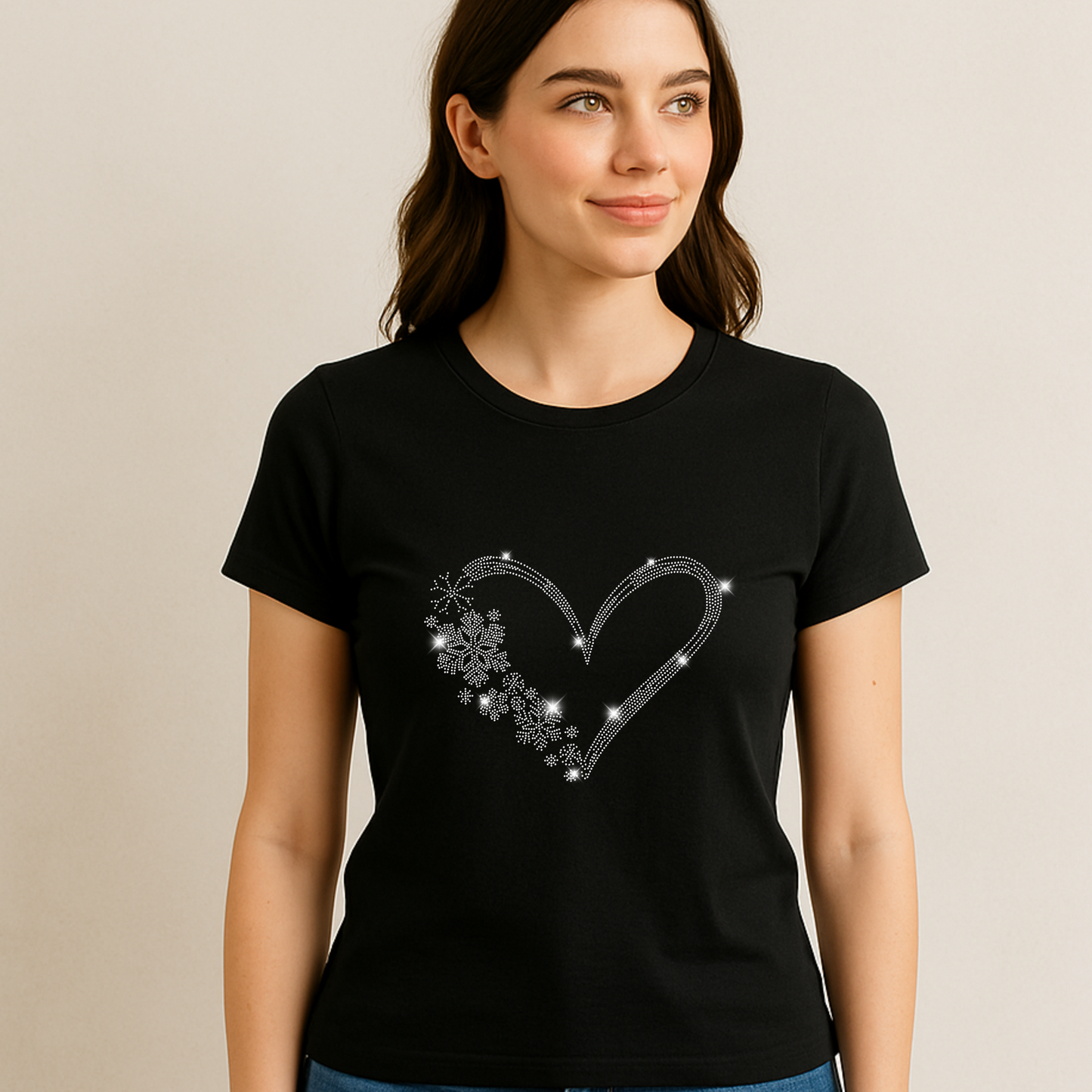 Custom Mother’s Day Rhinestone Shirt - Personalized Name Gift for Mom, Grandma, Nana - Sparkle Mother’s Day Tee, Bling Family Shirt