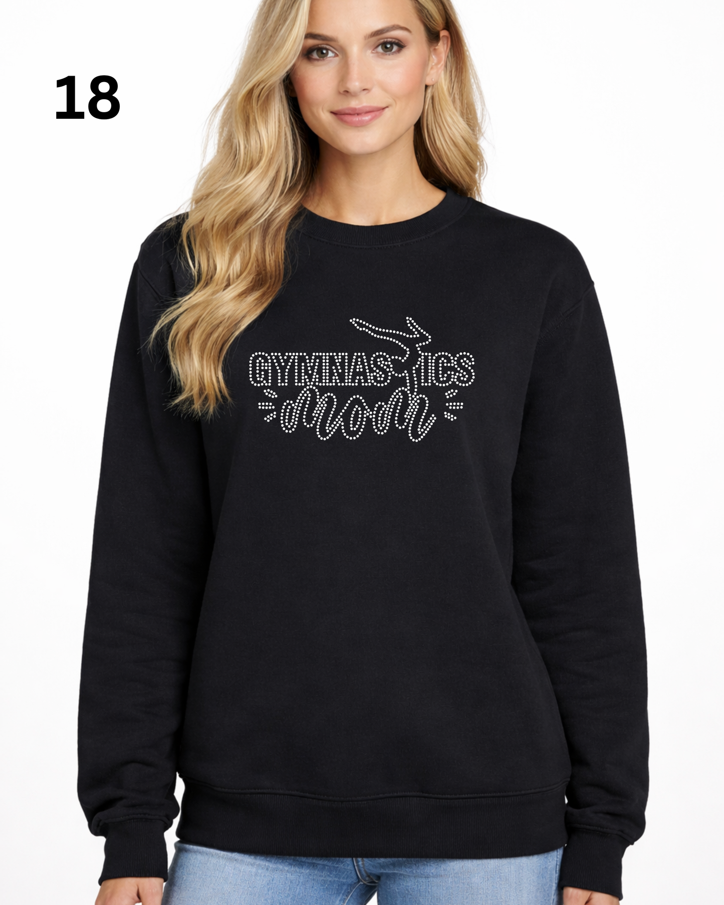Cheer Mom Rhinestone Shirt – Sparkle Spirit Wear (Transfer or Black Apparel)