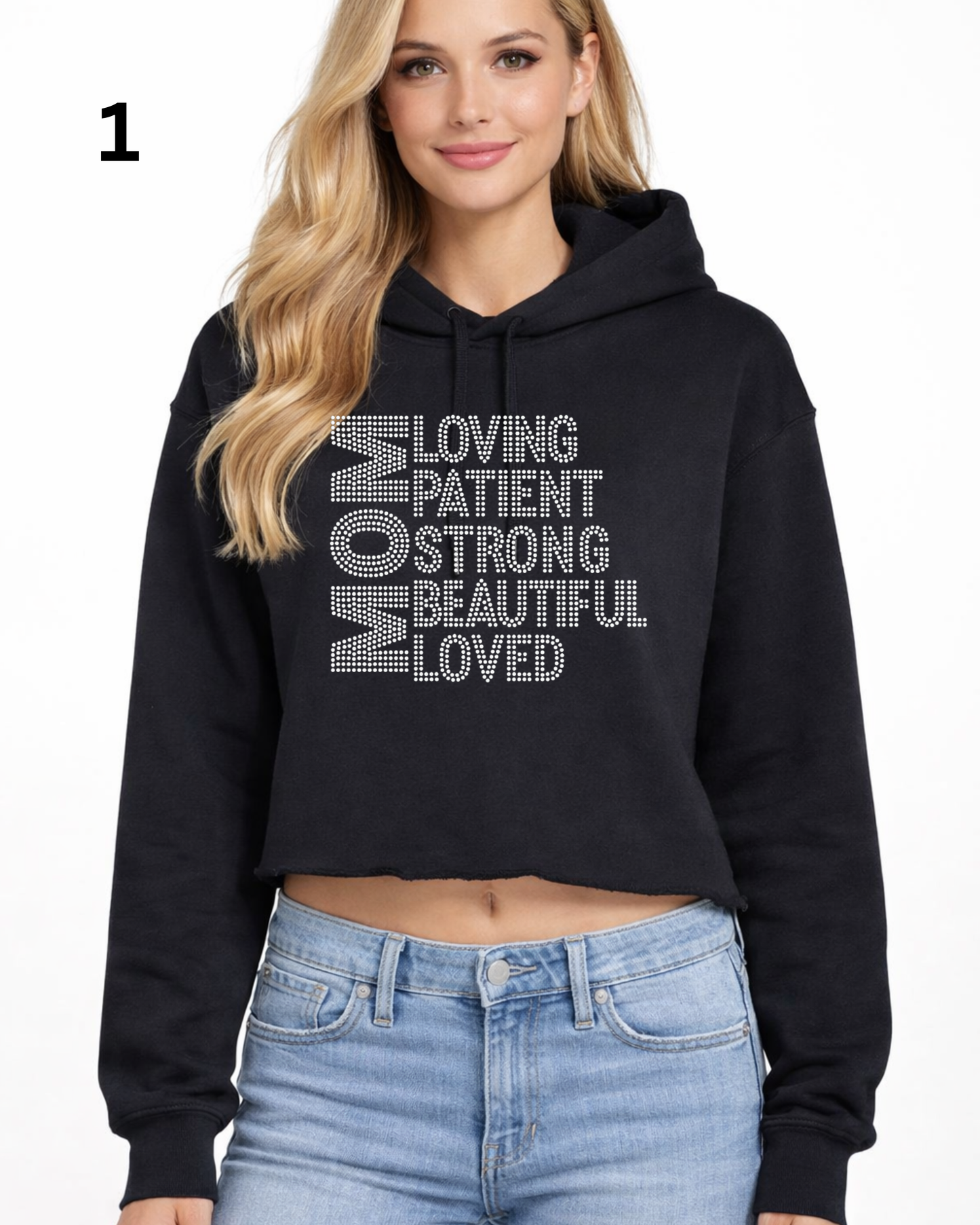 Cheer Mom Rhinestone Shirt – Sparkle Spirit Wear (Transfer or Black Apparel)