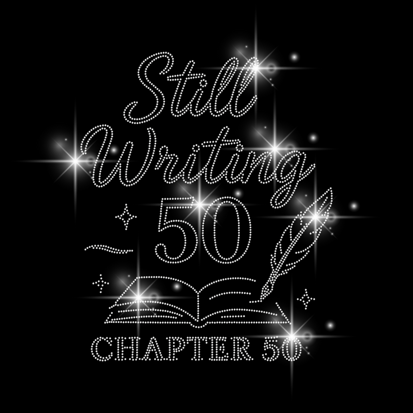 Birthday Rhinestone T-Shirt – 50 & Fabulous | Sparkly Birthday Shirt for Women | Milestone Birthday Tee | Chapter 50 Shirt | Vintage 1975 Shirt