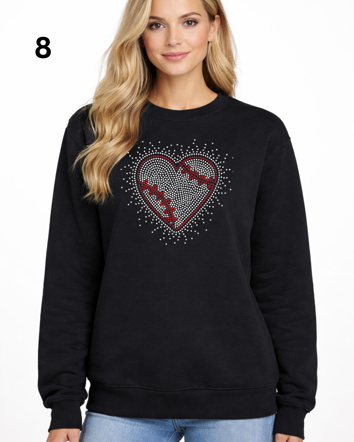 Cheer Mom Rhinestone Shirt – Sparkle Spirit Wear (Transfer or Black Apparel)