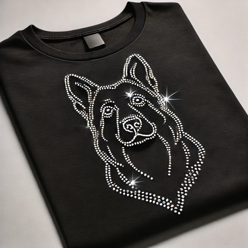 Premium Rhinestone Dog Breed T-Shirts – Sparkling Custom Designs for Dog Lovers Golden Retriever, Labrador, French Bulldog, Poodle & More