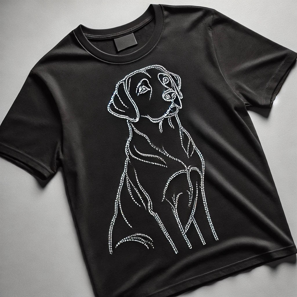 Premium Rhinestone Dog Breed T-Shirts – Sparkling Custom Designs for Dog Lovers Golden Retriever, Labrador, French Bulldog, Poodle & More