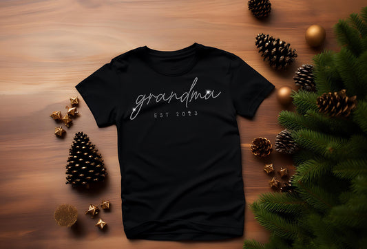 Personalized Grandma Shirt, Grandma Heart Shirt, Grandkids Name Shirt, Christmas Birthday for Nana Mimi Mom Mama