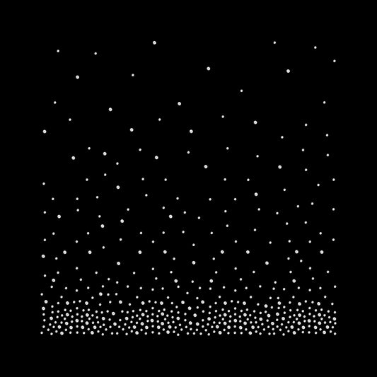 Scattered Rhinestone Iron-On Transfer | SS10 SS16 Crystal Fade Design | DIY Sparkle Heat Press Bling | Clothing Decoration