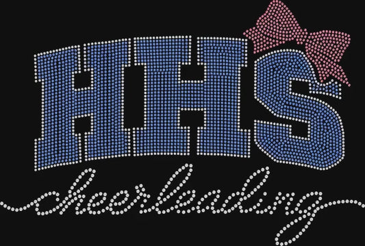 HHS Cheerleading Rhinestone Apparel (T-Shirt, Hoodie, Crop Top)