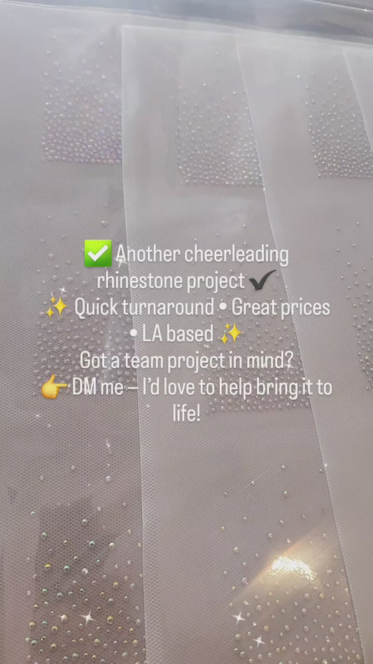 Custom Rhinestone Transfer – Upload Your Own Design | Team, Logo, or Personal Project